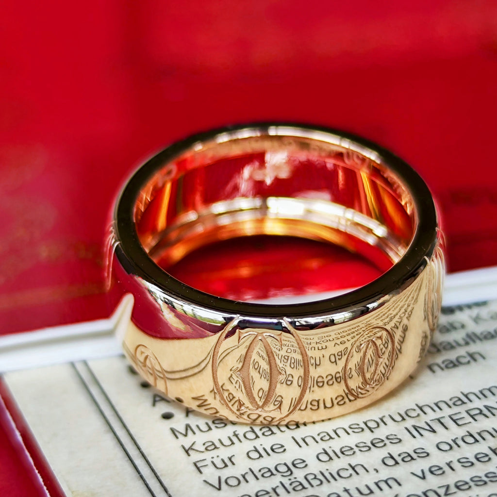 【Cartier 廃盤】カルティエ ハッピーバースデー リング 18金PG 49