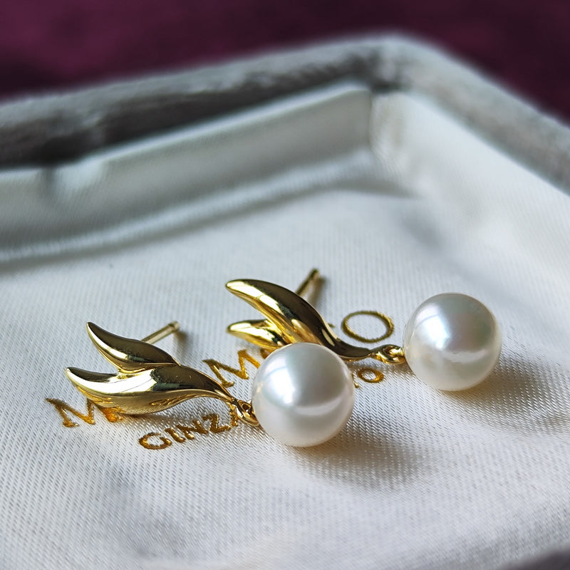 美品）MIKIMOTO アコヤ真珠 ピアス定価42万円