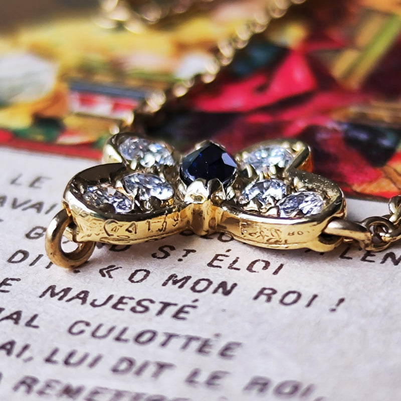 Van Cleef & Arpels ヴァンクリーフ&アーペル パピヨン ネックレス ダイヤモンド サファイア