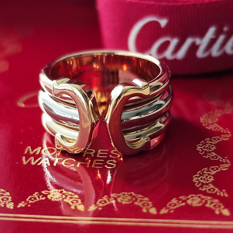 Cartier カルティエ 2C（デューブル・シー）18金 7号