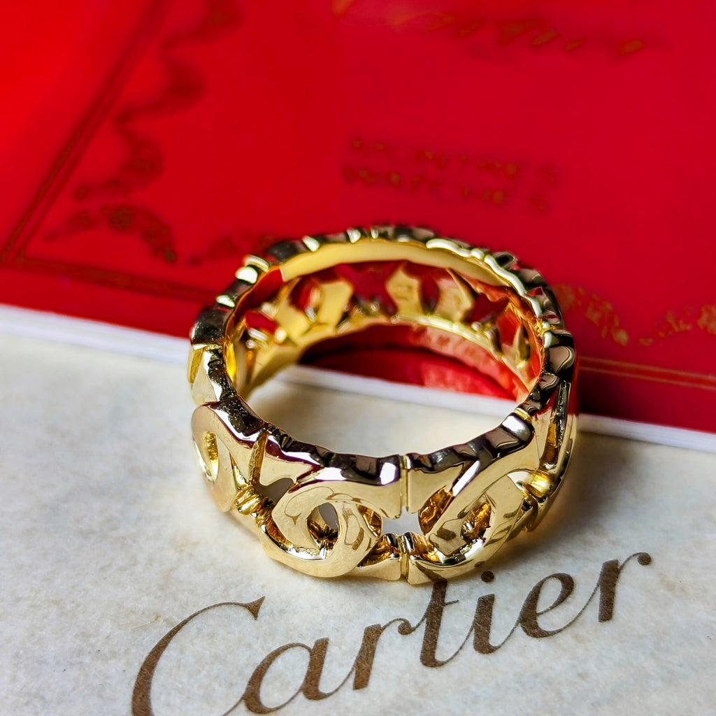 Cartier カルティエ アントルラセ 18金YG 52
