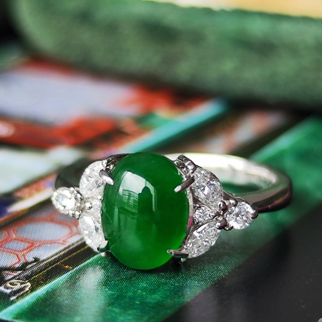 天然翡翠 天然ダイヤモンド