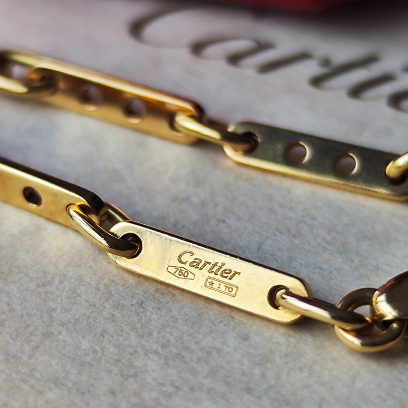 Cartier カルティエ メカノ チェーンブレスレット 18金