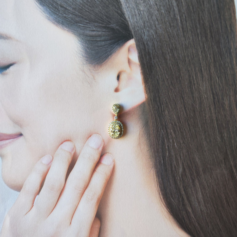 【大粒】天然ダイヤモンド 計4.02ct 1.76ct 18金ピアス GIA