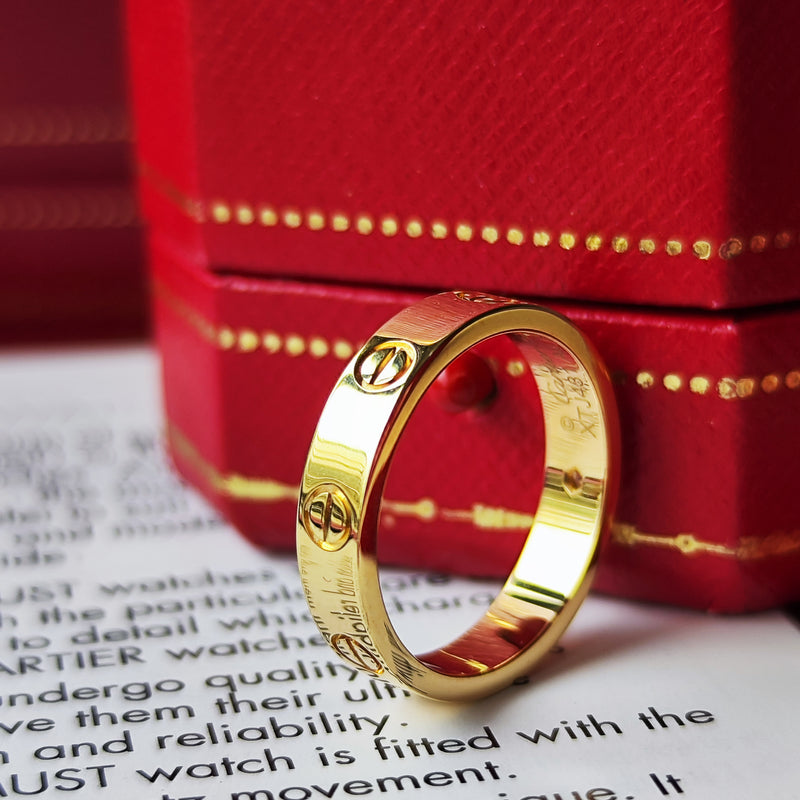 Cartier カルティエ ミニラブリング ダイヤモンド 18金YG 12号