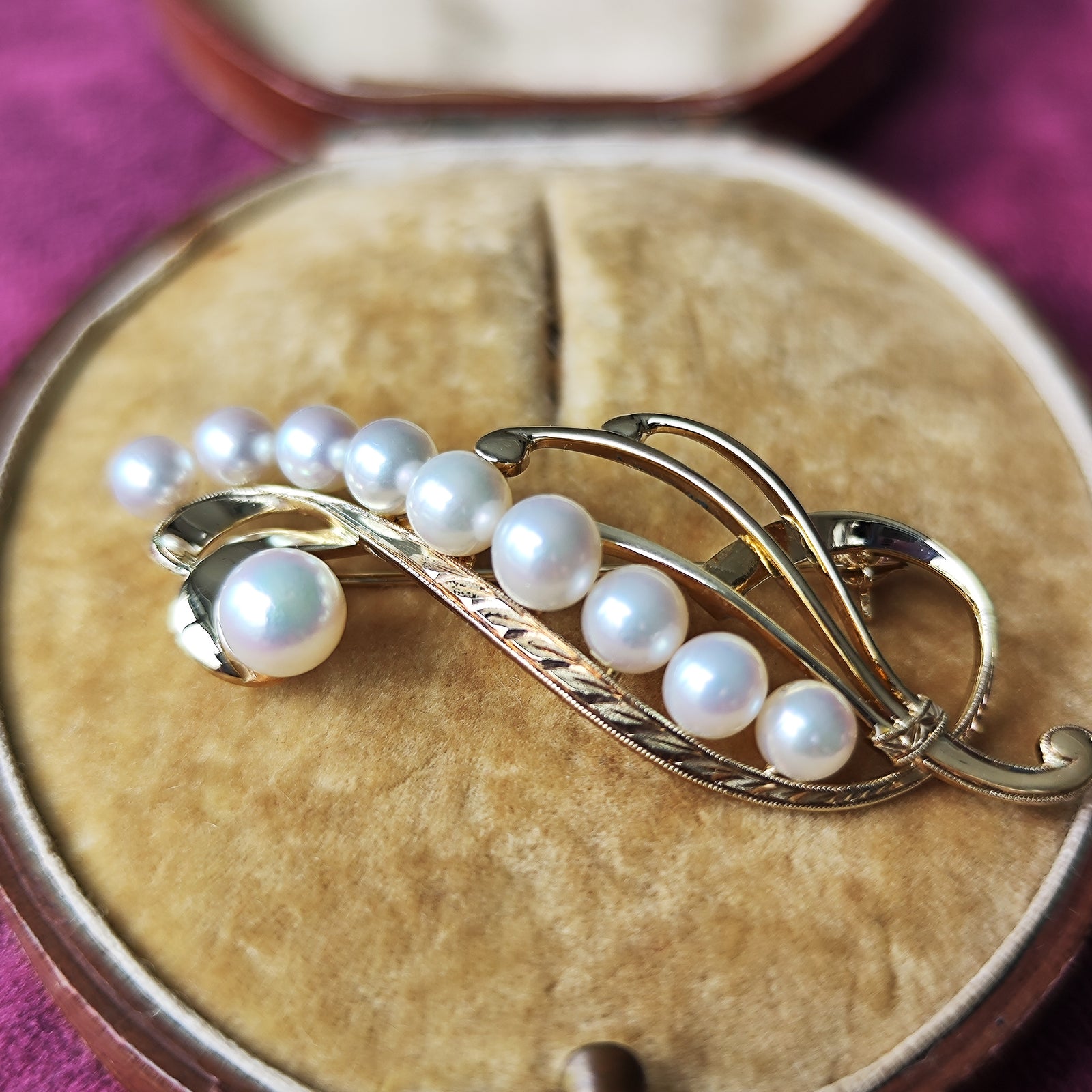 MIKIMOTO ミキモト あこや真珠 ヴィンテージ ブローチ – Mico宝飾店