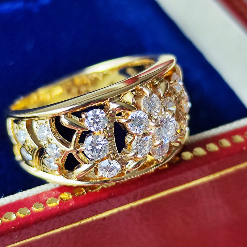 MIKIMOTO ミキモト 天然ダイヤモンド 0.77ct 18金リング