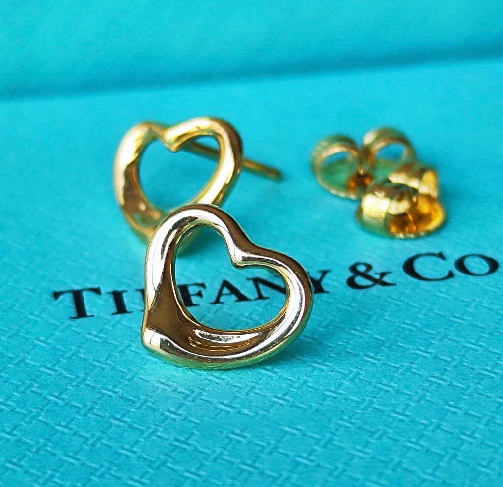 TIFFANY &Co ティファニー オープンハート 18金YG ピアス