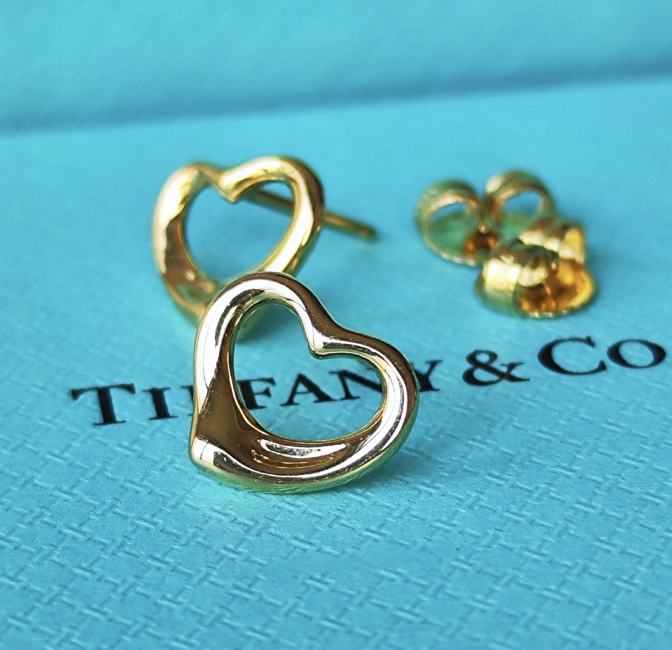 TIFFANY &Co ティファニー オープンハート 18金YG ピアス