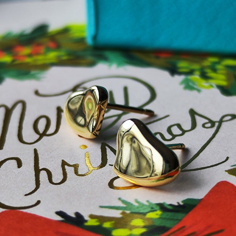 TIFFANY &Co ティファニー フルハート 18金YG ピアス