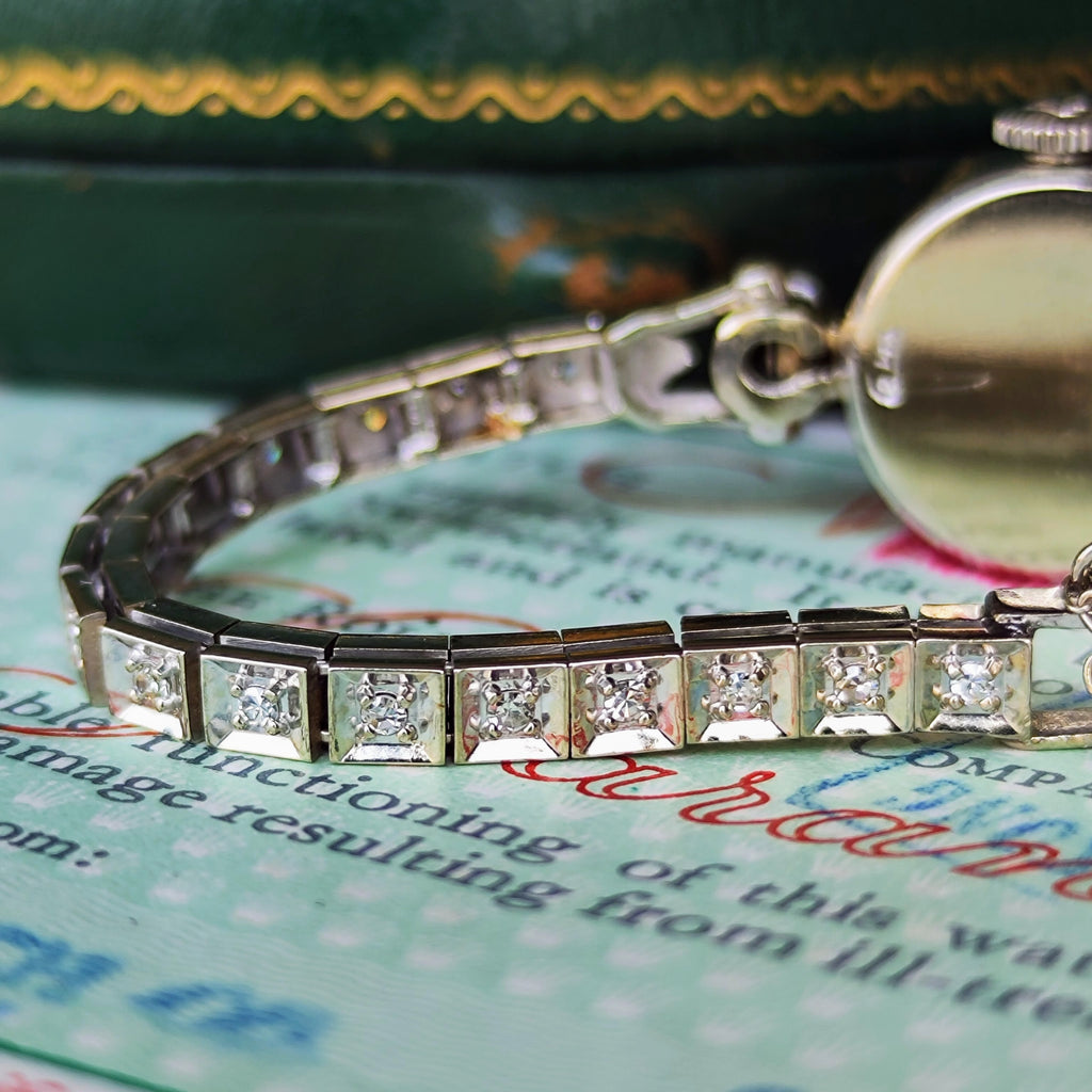 【OH済み】ROLEX ロレックス ダイヤモンド 14金無垢 ジュエリーウォッチ 手巻き