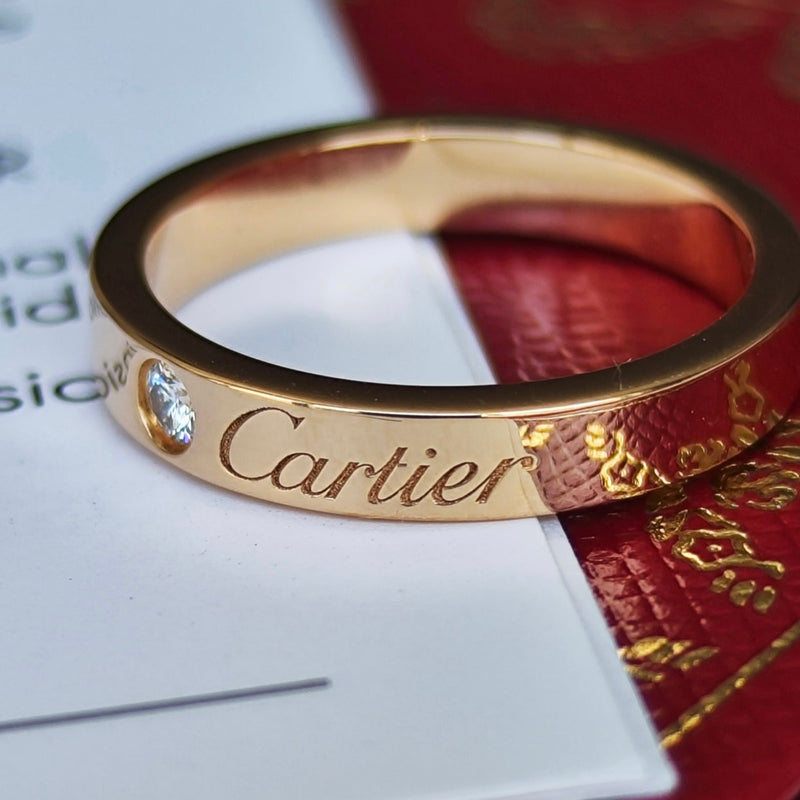 Cartier カルティエ Cドゥ ダイヤモンド 18金PG 7号 – Mico宝飾店