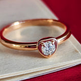 Cartier カルティエ ディアマンレジェ
ドゥハート ダイヤモンドリング 18金 52