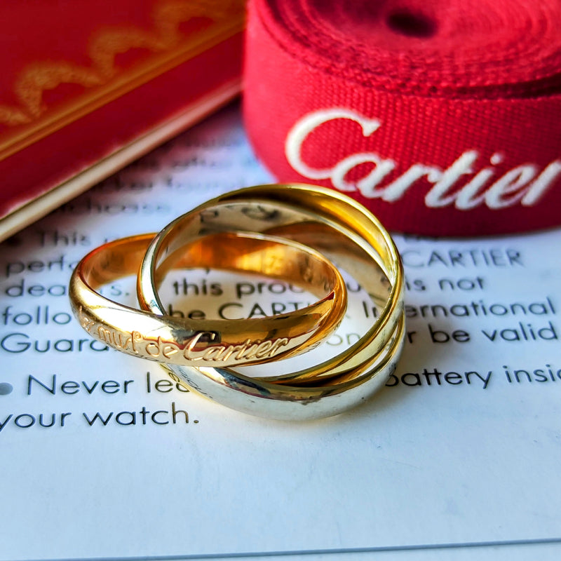 Cartier カルティエ トリニティ 18金スリーカラー 51