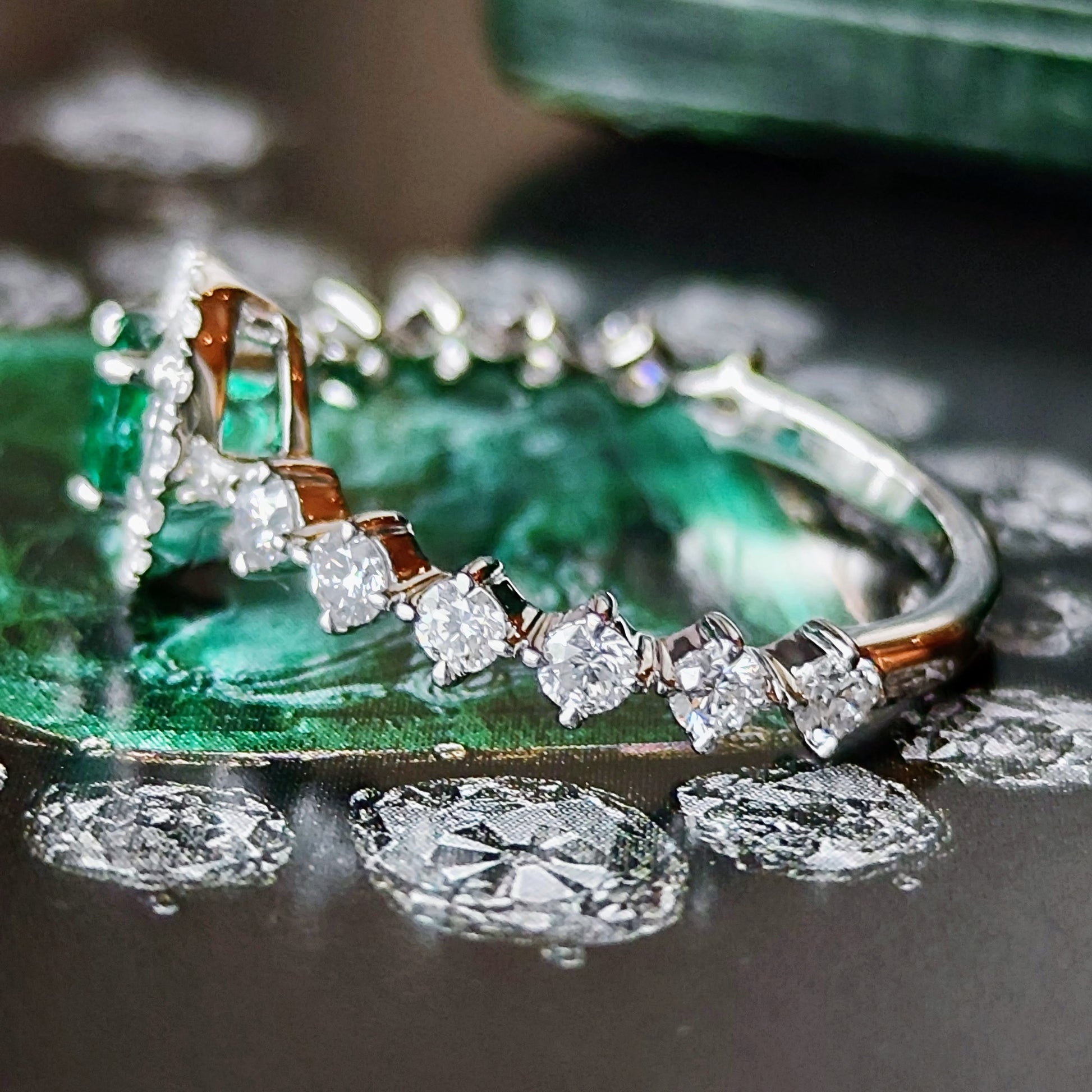 Asprey アスプレイ 天然エメラルド 天然ダイヤモンド リング