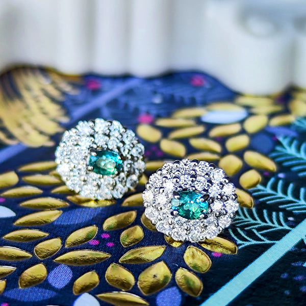 産地特定 ブラジル産】天然パライバトルマリン 天然ダイヤモンド