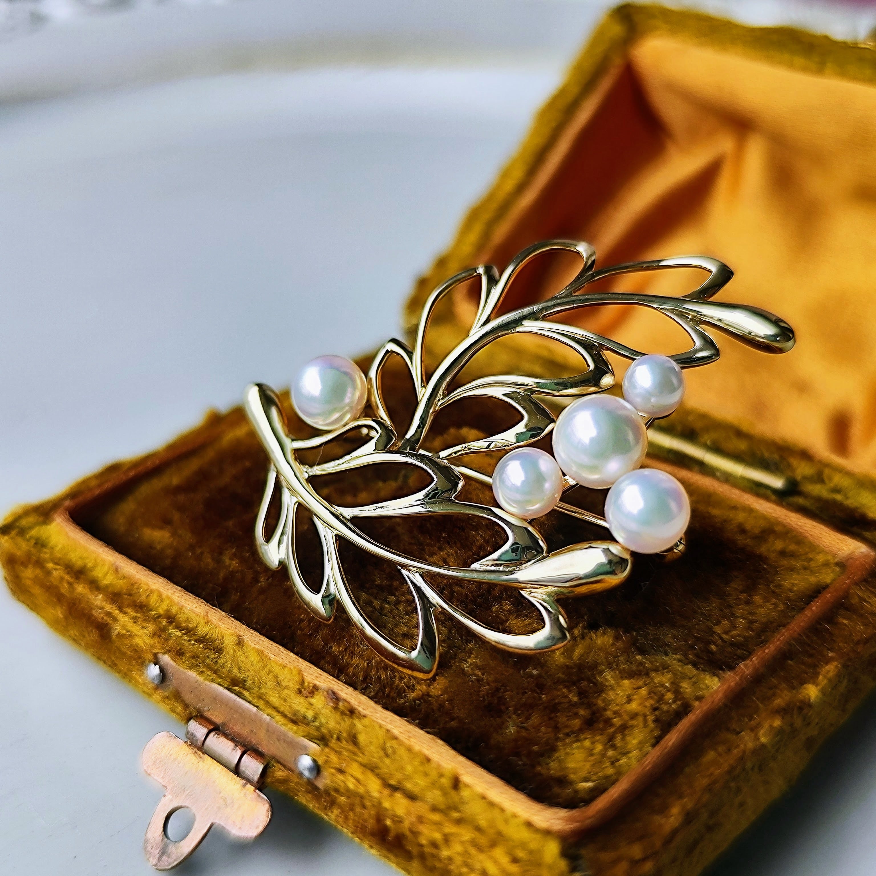 MIKIMOTO ミキモト あこや真珠 ブローチ 14金 ヴィンテージ – Mico宝飾店
