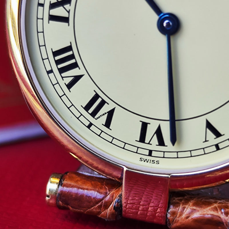 【ボーイズサイズ】Cartier カルティエ マストヴァンドーム LM クォーツ腕時計