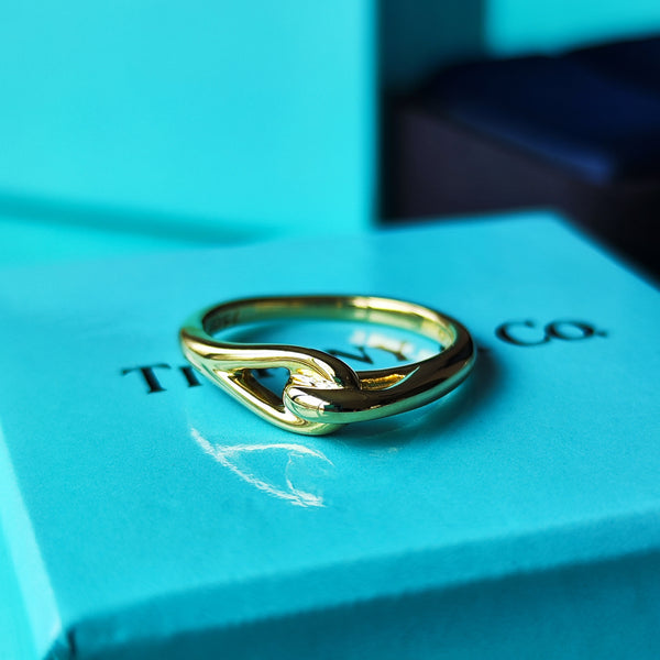 【オールドティファニー】TIFFANY&Co
ティファニー ノットリング 18金YG