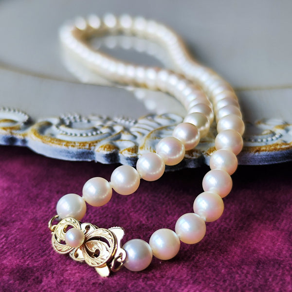 MIKIMOTO ミキモト あこや真珠 グラデーションネックレス
