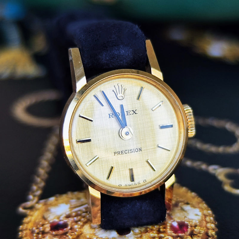 【OH済み】ROLEX ロレックス PRECISION プレシジョン シグマ文字盤 金無垢 手巻き腕時計