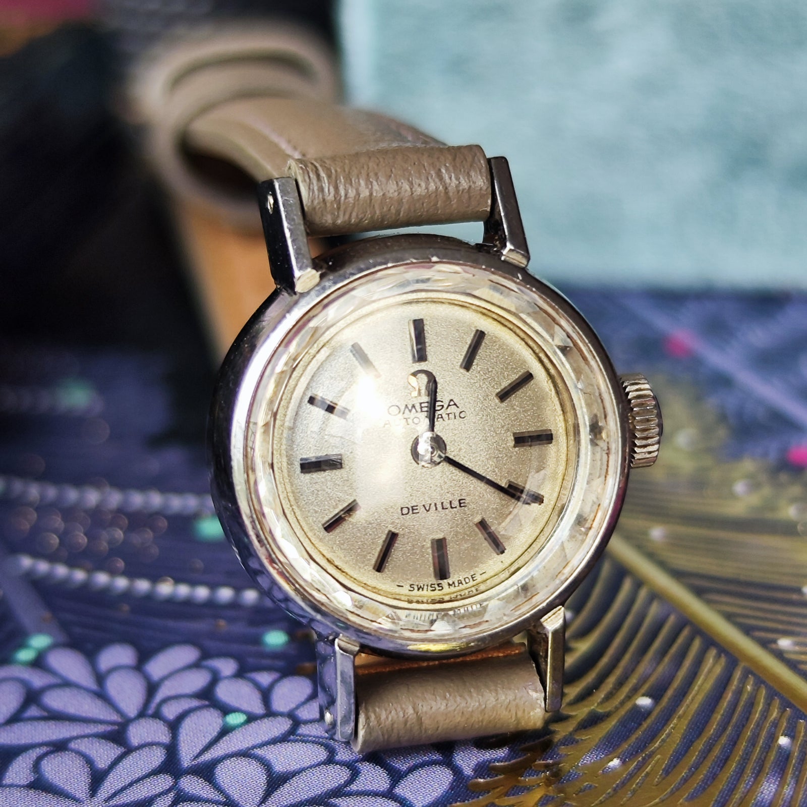 OH済み】OMEGA オメガ DE VILLE デビル 自動巻き カットガラス 腕時計
