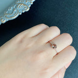 天然アンダリュサイト 天然ダイヤモンド リング