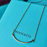 TIFFANY &Co ティファニー Tスマイル スモール ネックレス 18金YG