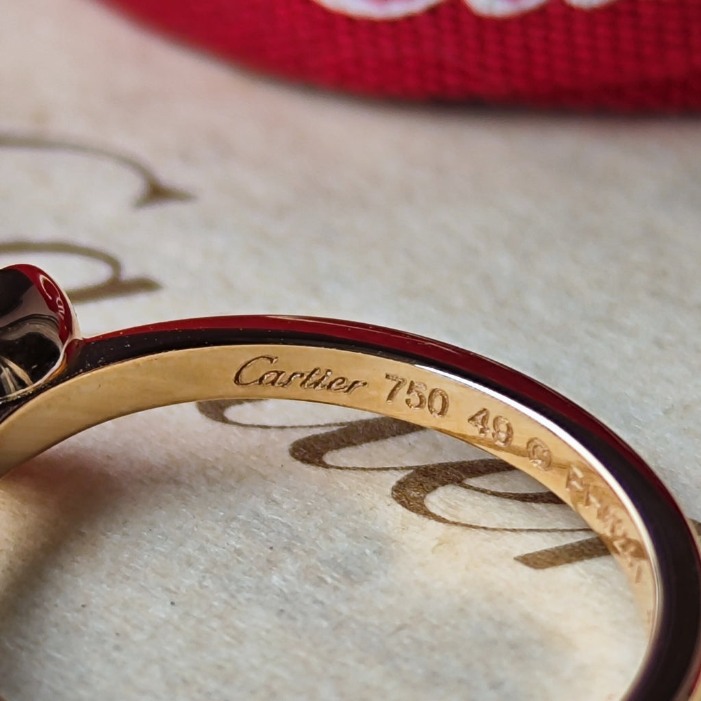 Cartier カルティエ ディアマンレジェ
ドゥハート ダイヤモンドリング 18金PG 49