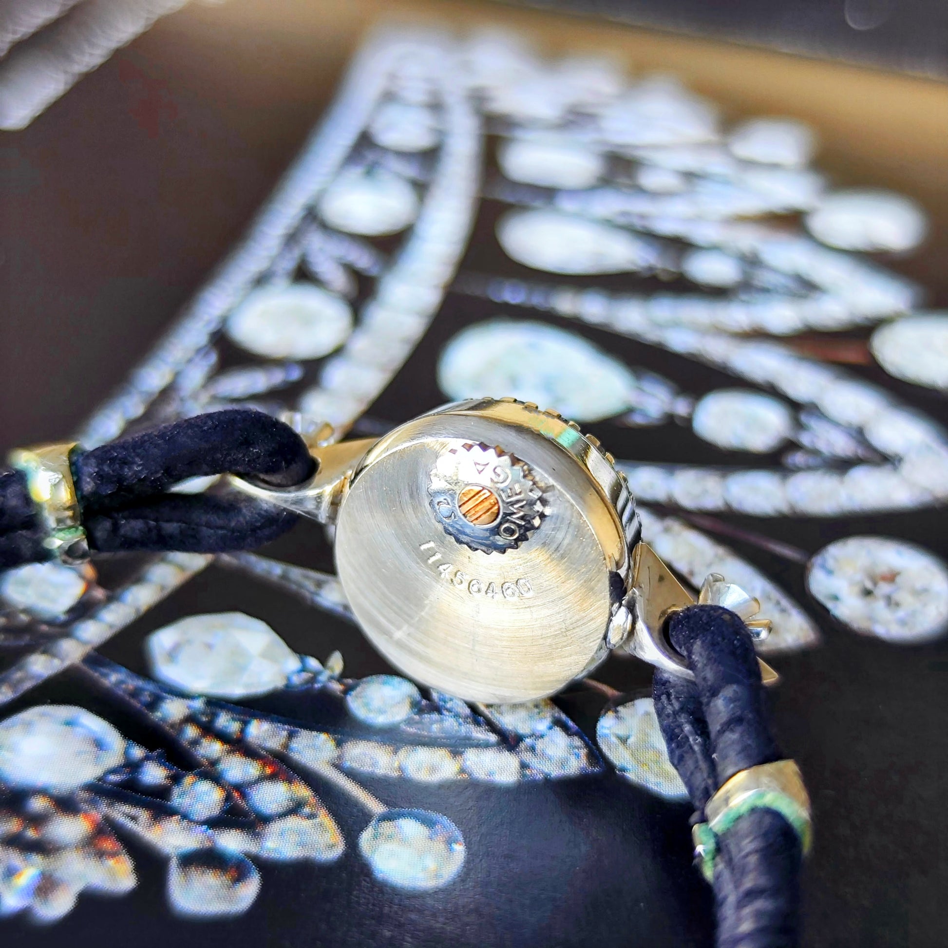 【OH済み】OMEGA オメガ ダイヤモンド 18金無垢時計 バックワインド