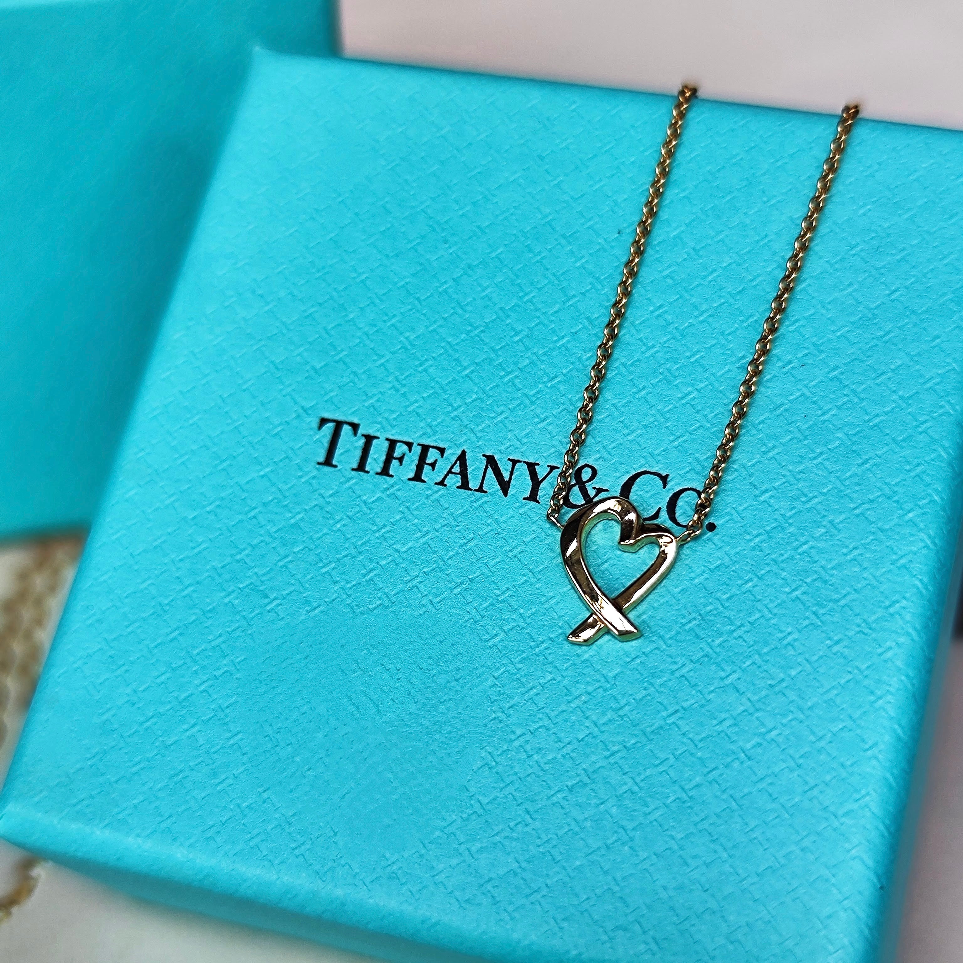 TIFFANY&Co ティファニー ラビングハート ネックレス 18金YG – Mico宝飾店
