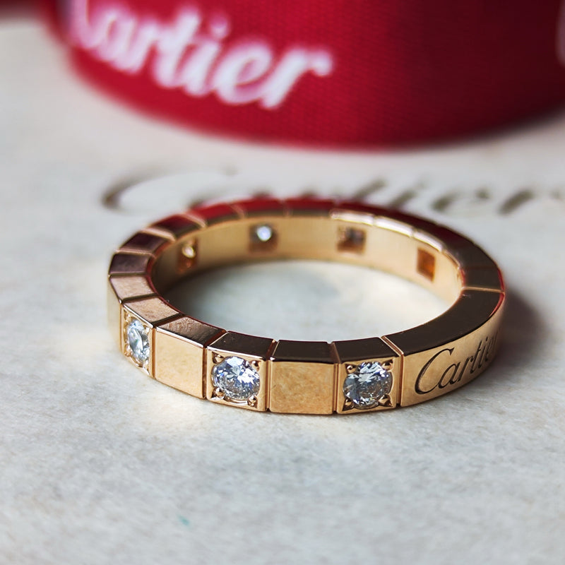 Cartier カルティエ ラニエール ダイヤモンド 18金PG 51号
