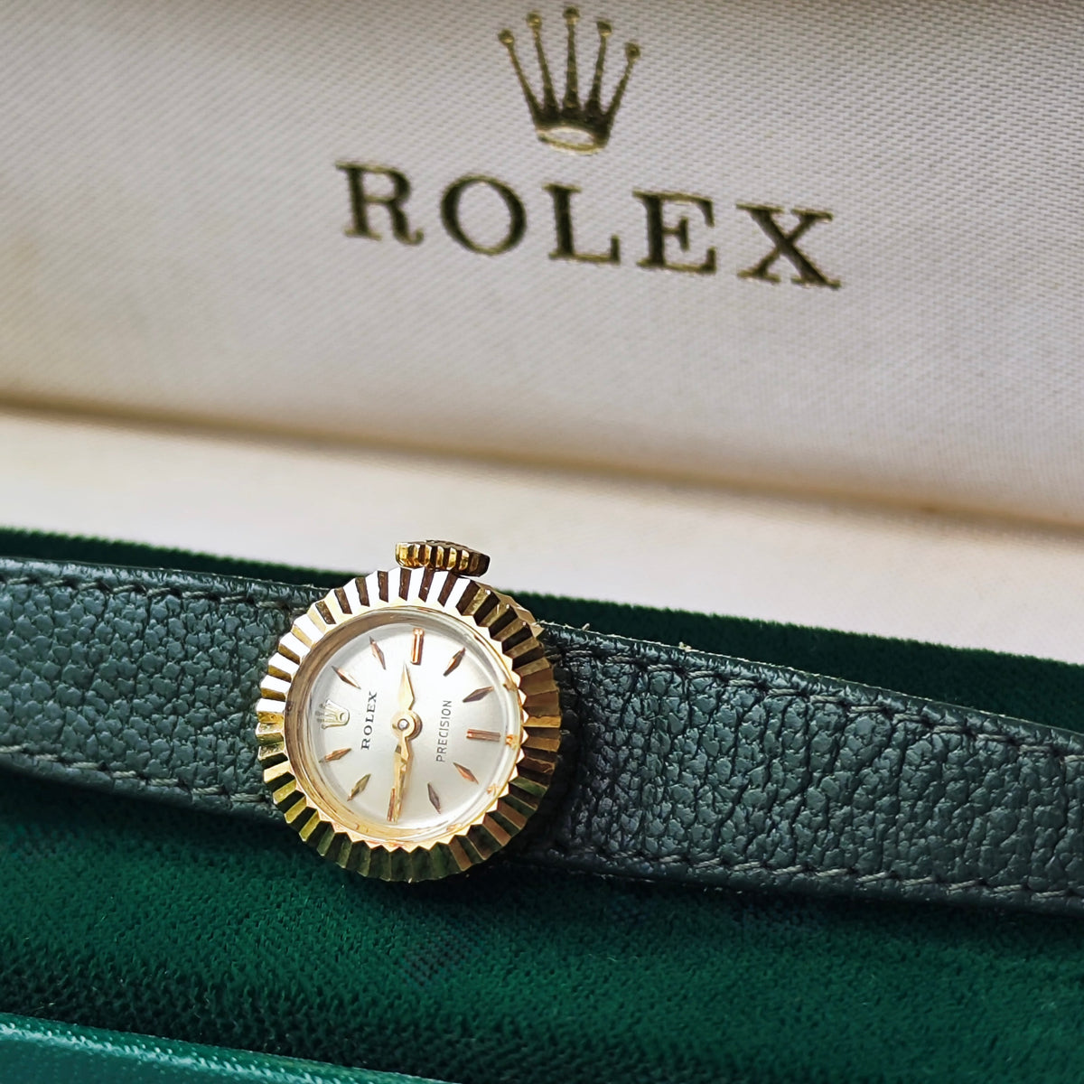 【ROLEX CHAMELEON】ロレックス カメレオン 18金無垢 手巻き腕時計 OH済み