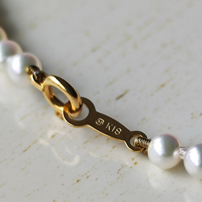 MIKIMOTO ミキモト あこや真珠 ブレスレット チャーム付き