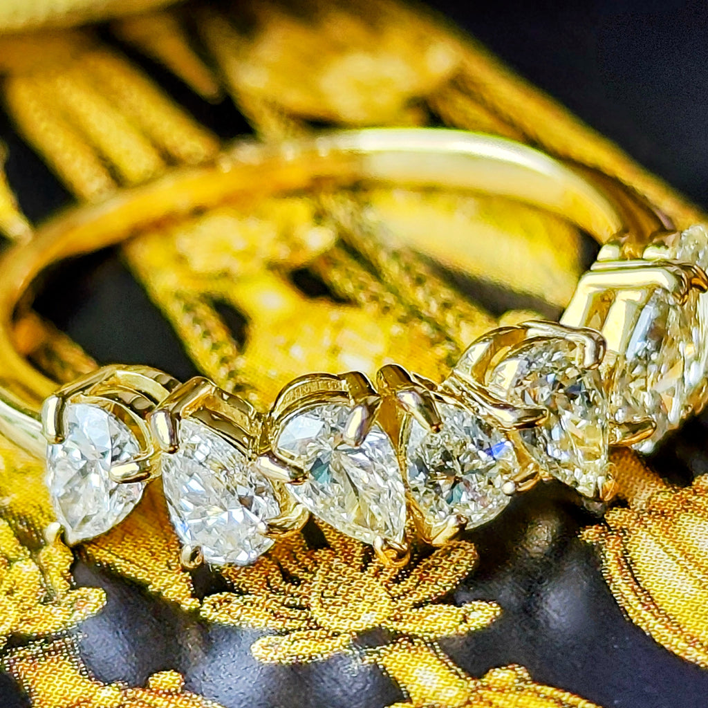 天然ダイヤモンド 1.0ct ペアシェイプ 18金リング