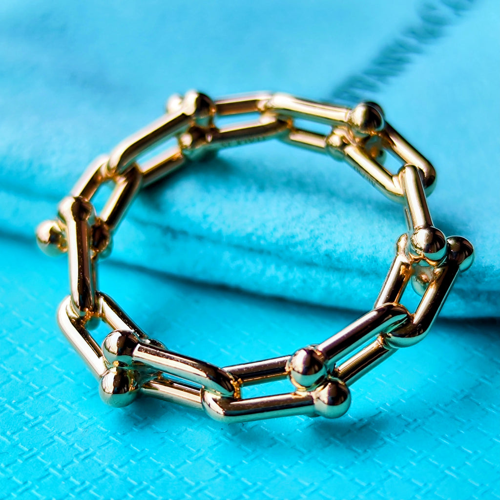 TIFFANY & CO. ティファニー ハードウェア マイクロリンク 18金PG