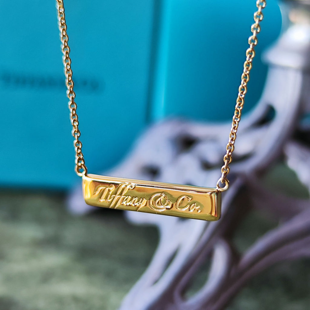 TIFFANY &Co ティファニー ノーツバー 18金YG ネックレス