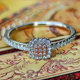 【ピンクダイヤ】天然ダイヤモンド プラチナリング