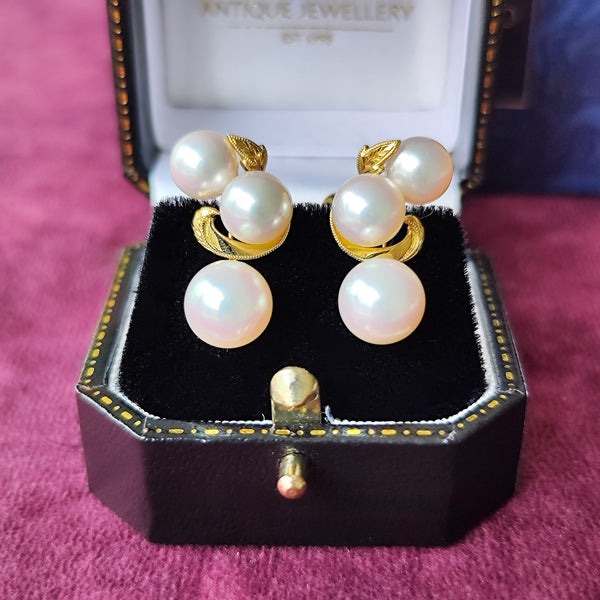 MIKIMOTO ミキモト あこや真珠 イヤリング