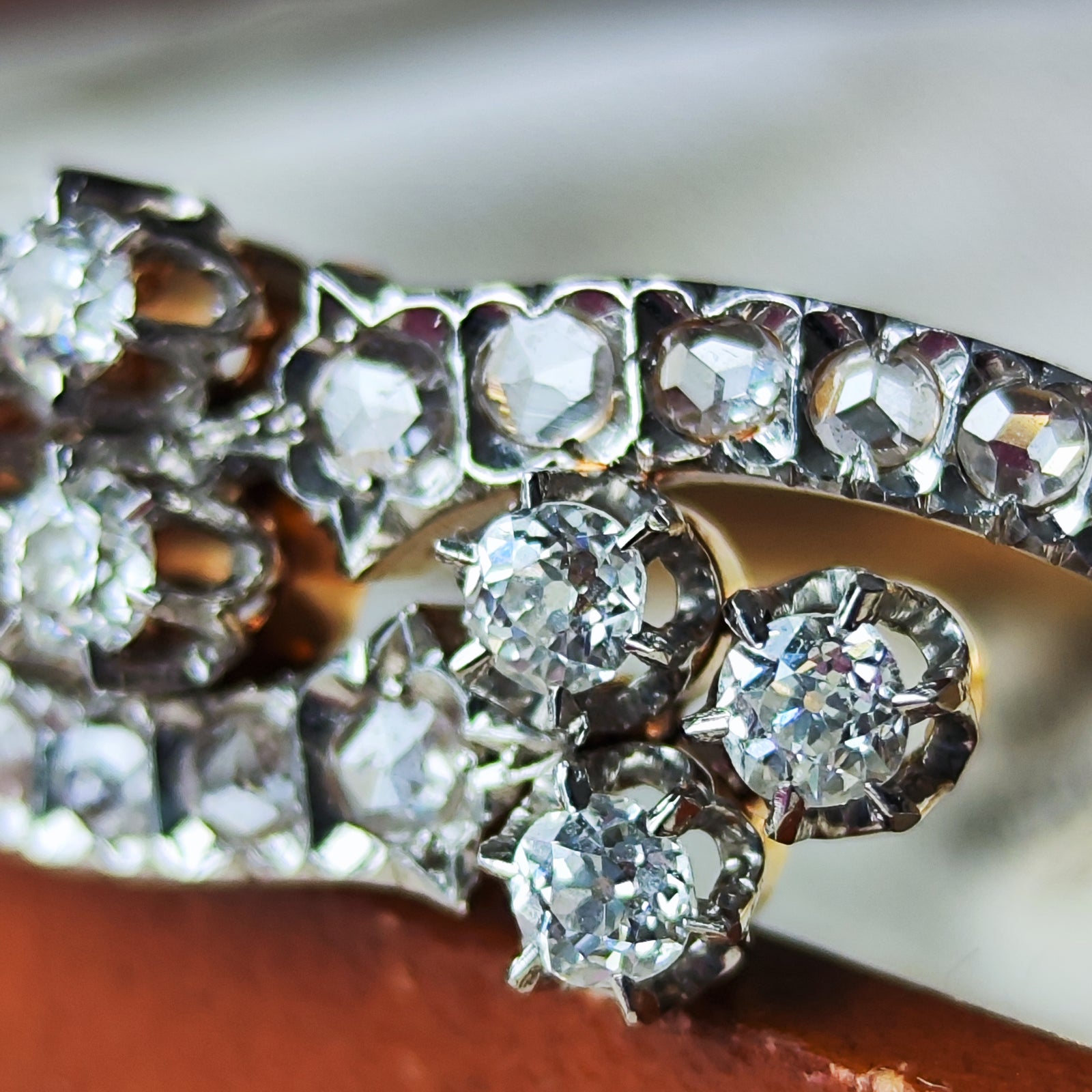 フランス アンティーク ブレスレット ① フランス アンティーク】ダイヤモンド ブレスレット – Mico宝飾店