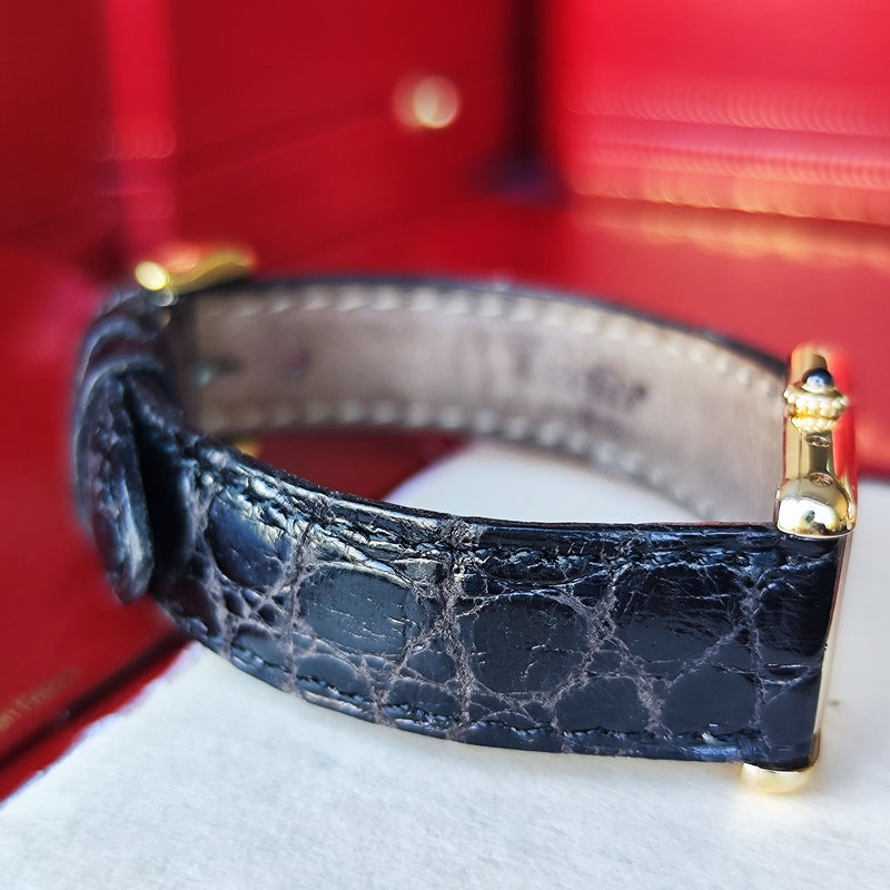 【18金無垢 OH済み】Cartier カルティエ タンク ルイ ホワイトローマンダイヤル クォーツ腕時計