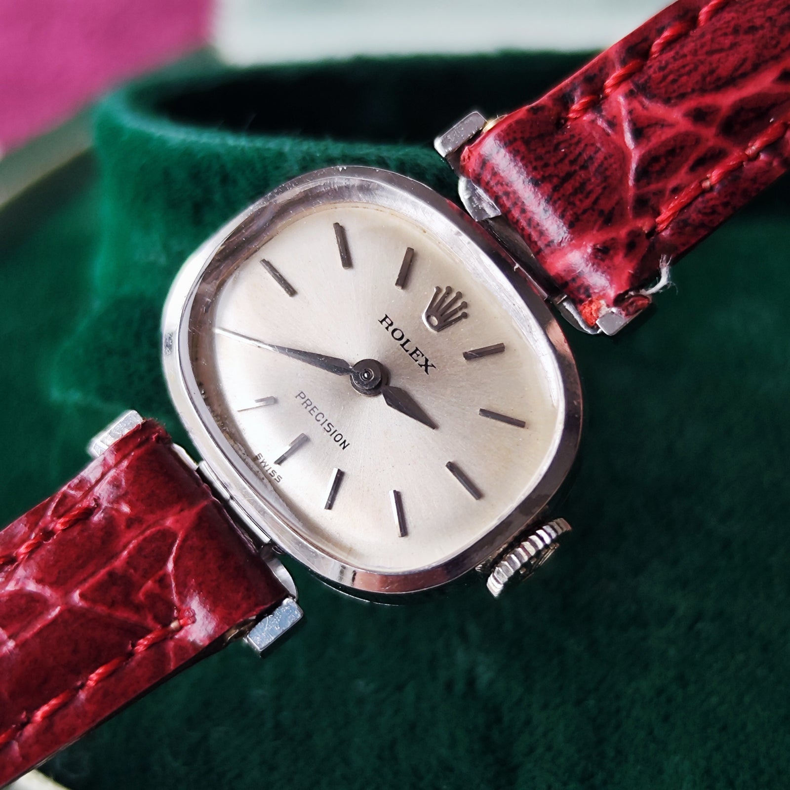 ROLEX Precision K18WG 750 手巻き プレシジョン 無垢 OH済み】ROLEX ロレックスPRECISION プレシジョン 18金 手巻き