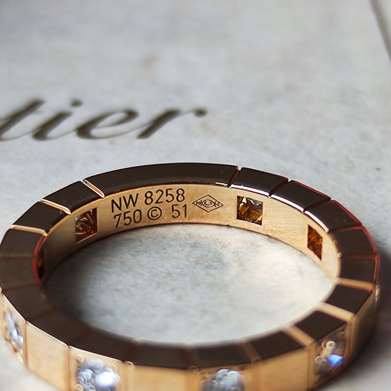 Cartier カルティエ ラニエール ダイヤモンド 18金PG 51号