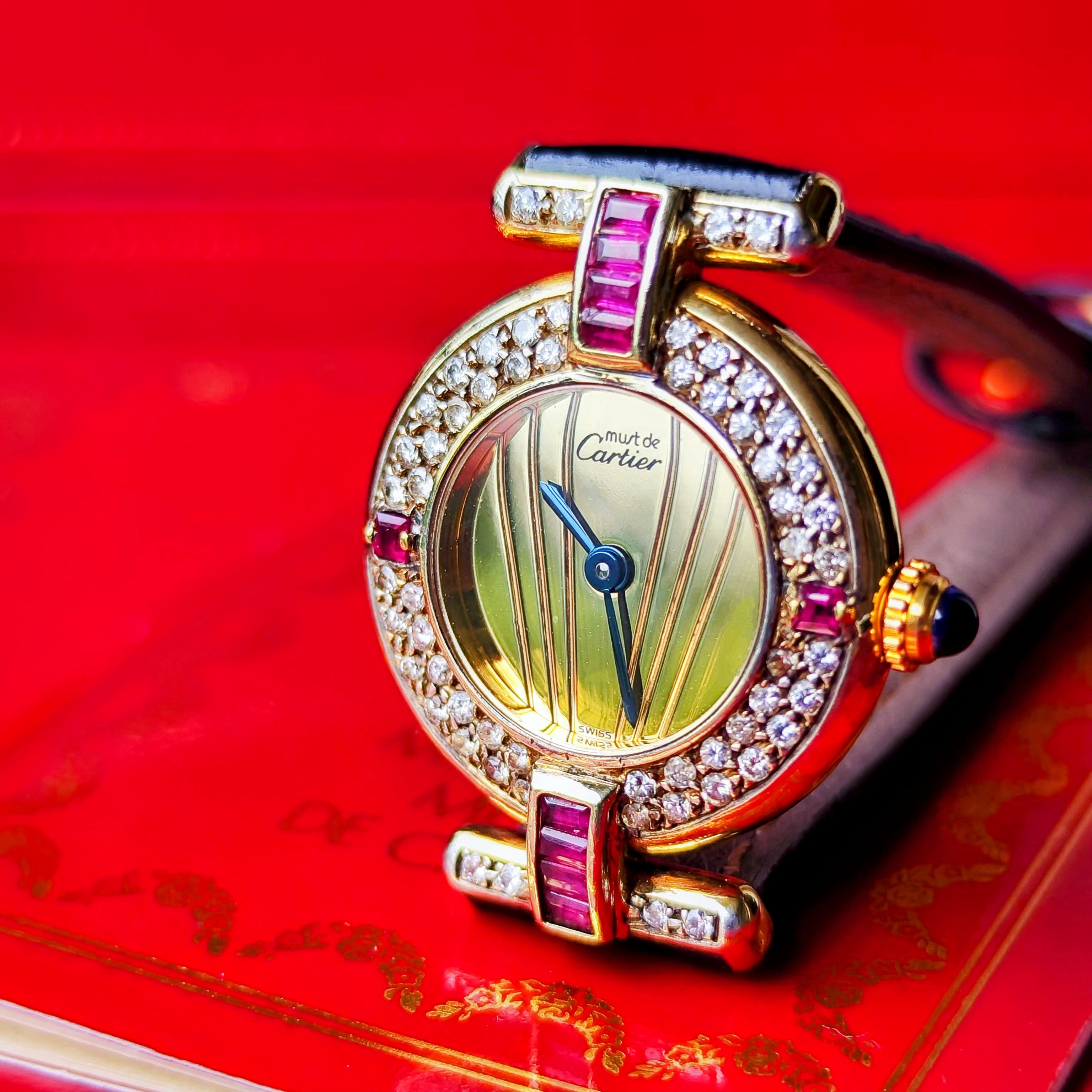 Cartier カルティエ マストコリゼ ダイヤモンド&ルビー ベゼル