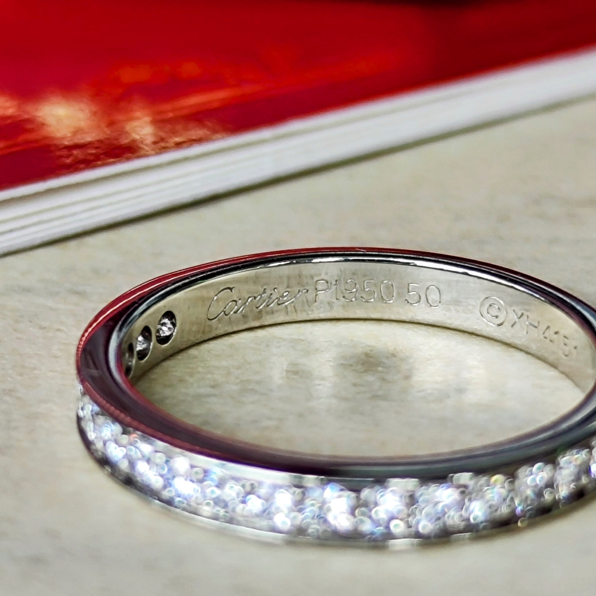 Cartier カルティエ ダイヤモンド ハーフエタニティリング 50