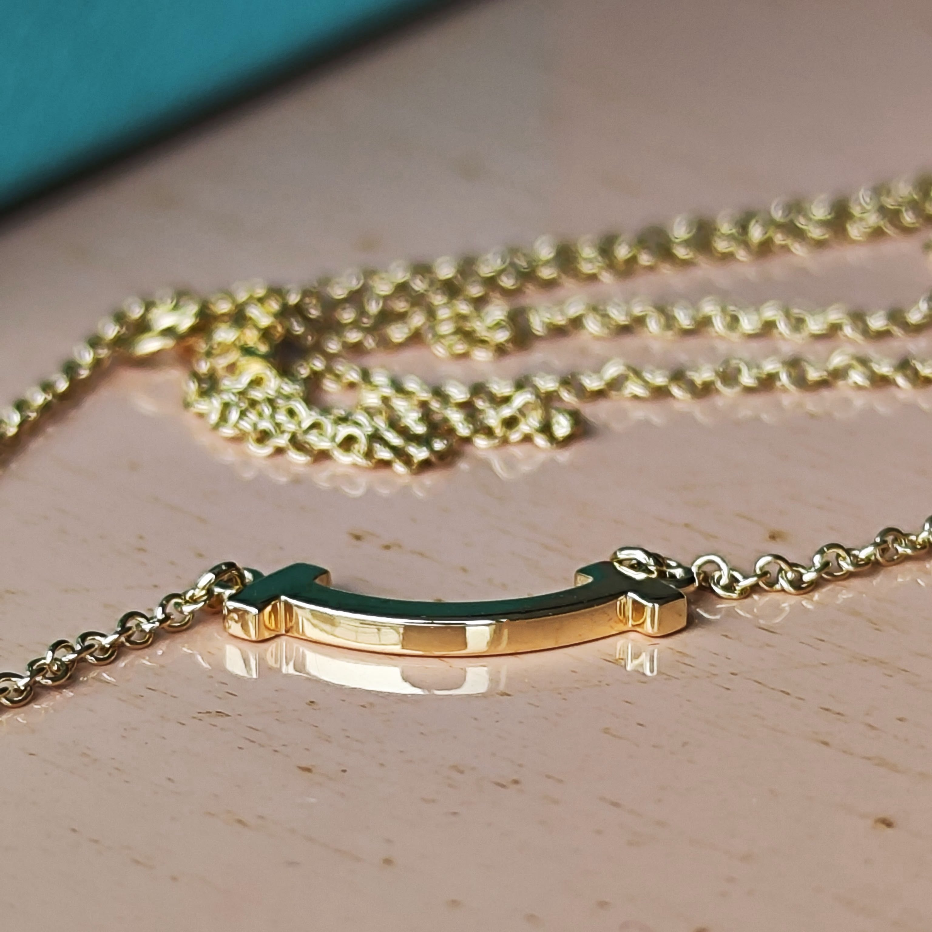 TIFFANY &Co ティファニー Tスマイル ミニ ネックレス 18金YG – Mico宝飾店