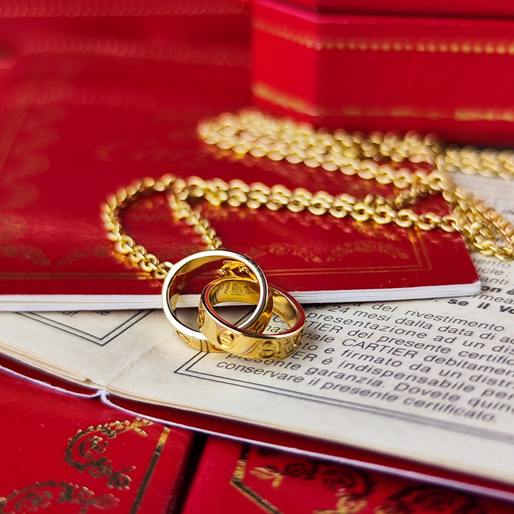 Cartier カルティエ ベビーラブ ネックレス 18金YG