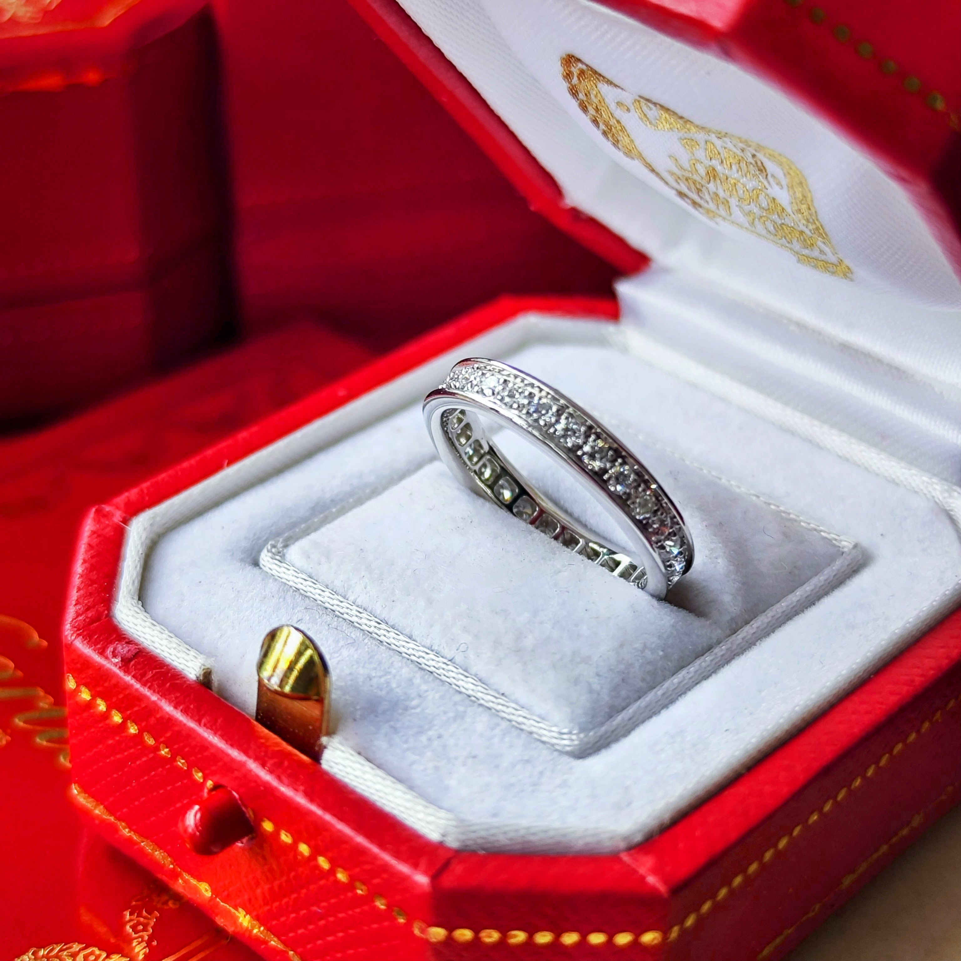 Cartier カルティエ　バレリーナ　フルエタニティ　リング Cartier カルティエ バレリーナ フルエタニティリング 18金WG 48