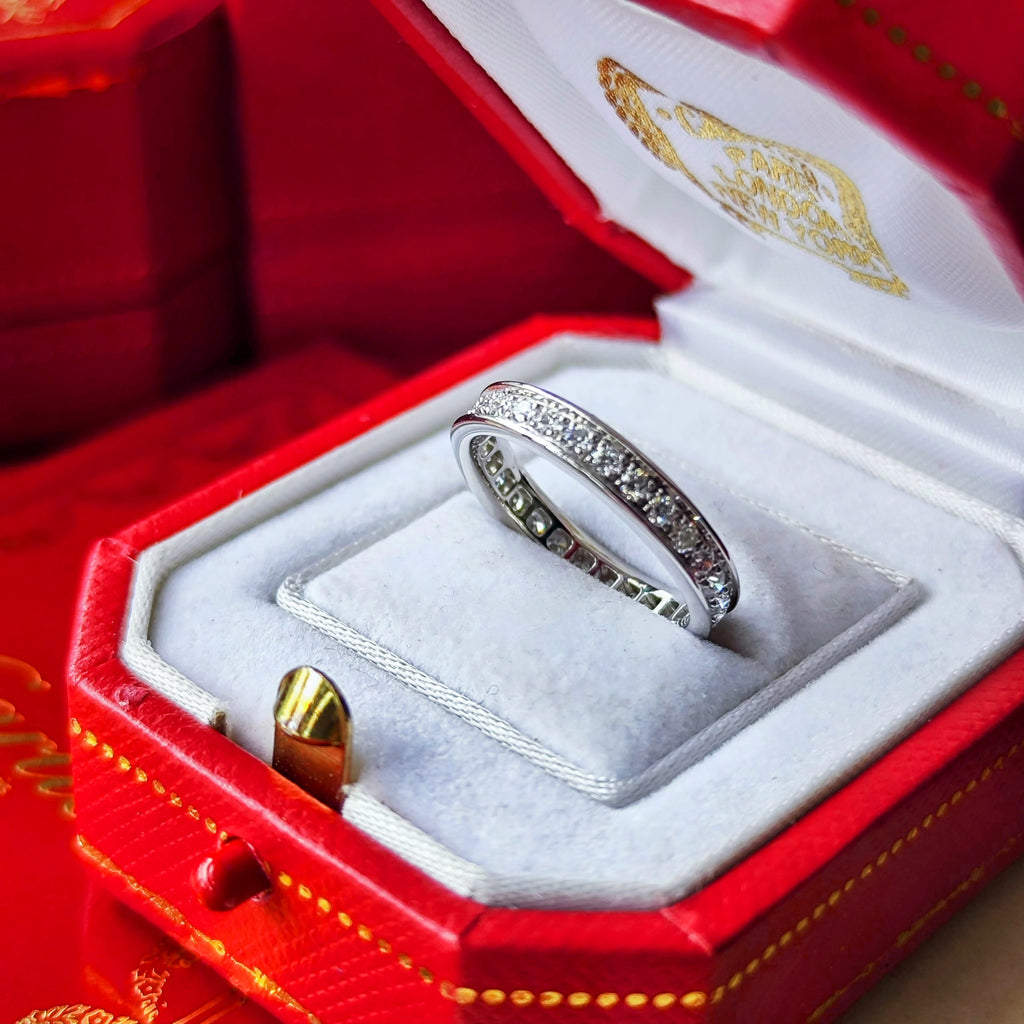 Cartier カルティエ バレリーナ フルエタニティリング 18金WG 48