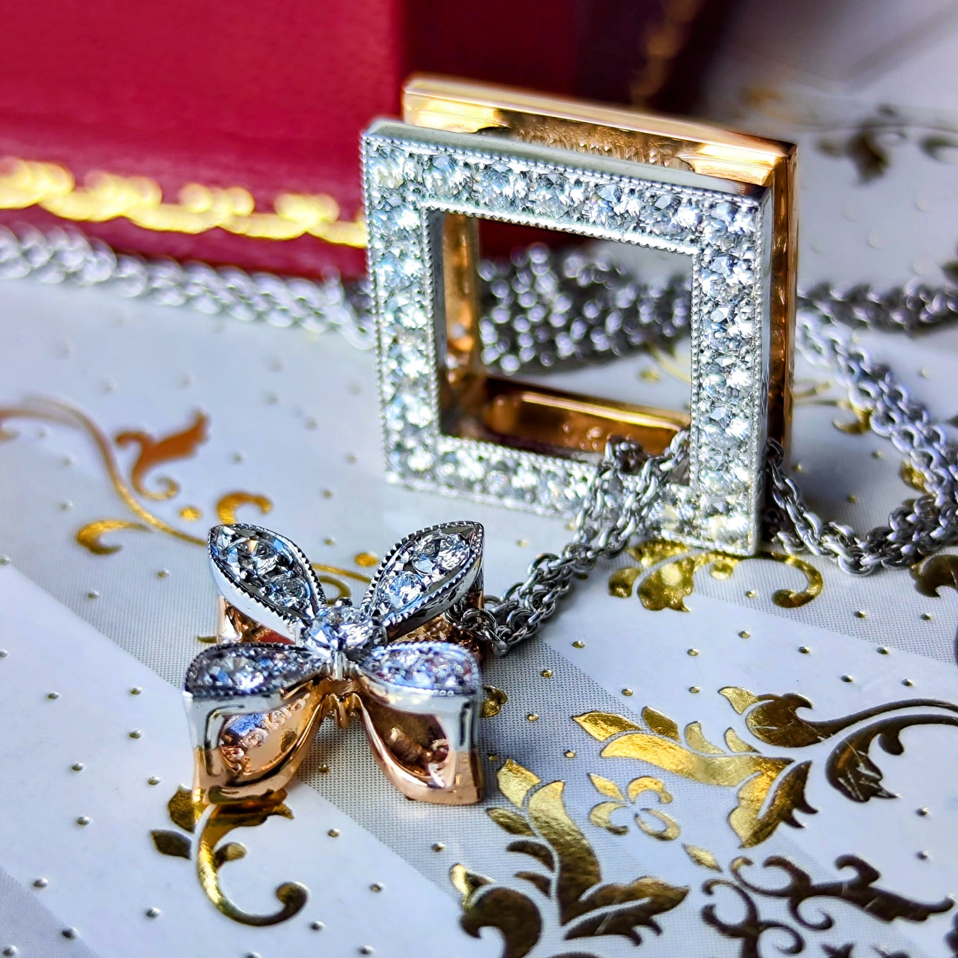 MIKIMOTO ミキモト ダイヤモンド リバーシブル ネックレス